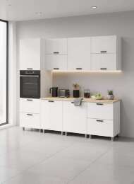 МК Аленушка 2,4м Лаванда Молочный,скоба черный,сонома