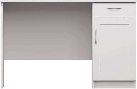 Письменный стол Кастор белый с тумбой