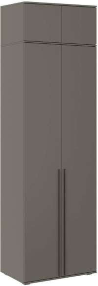Шкаф 2-х створчатый с антресолью Норд графит