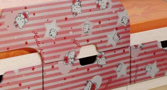 Кровать 80х186 Минима Хеллоу Китти БТС Кровать 80х186 Минима Хеллоу Китти БТС