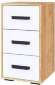 Тумба с ящиками Квартет-13, дуб крафт/белый Тумба с ящиками Квартет-13, дуб крафт/белый