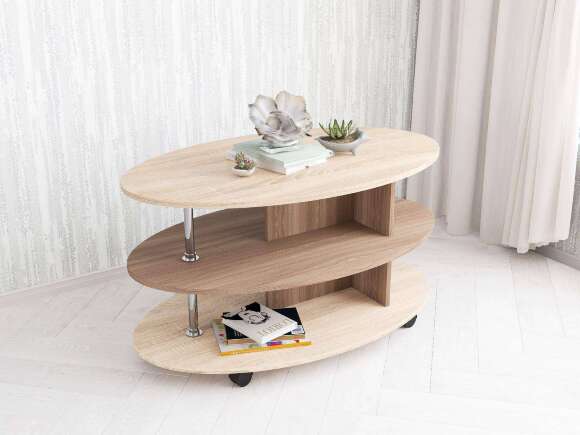 Столик журнальный Консул-4, ясень шимо Столик журнальный Консул-4, ясень шимо