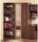Шкаф угловой с зеркалом Sherlock 10 Глазов (Орех шоколадный)