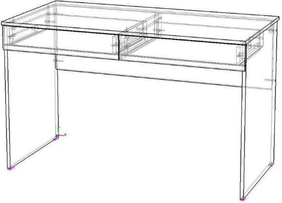 Агата М15 стол письменный белый Агата М15 стол письменный белый