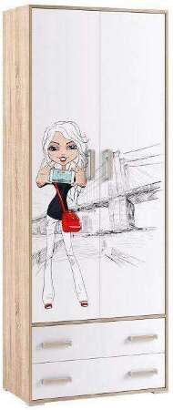 Шкаф для одежды Бланка, фотопечать