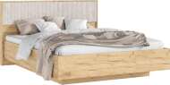 С/Г Марвэл Кровать парящая 1,6м (ортопед дерево) (Мальта/Дуб Крафт, Дуб Крафт)