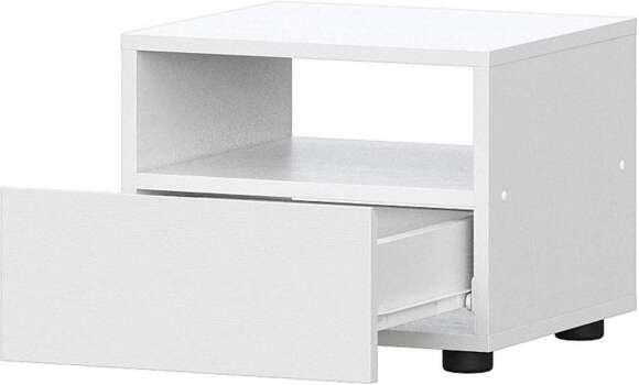 Токио тумба прикроватная / Белый текстурный