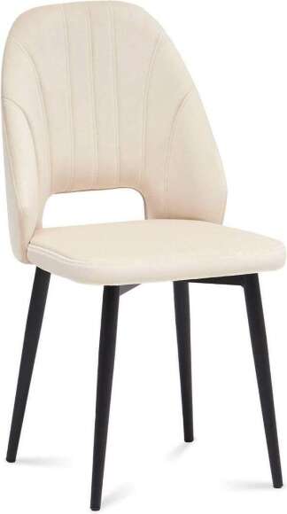 Стул Милан 2 черный муар / бежевый