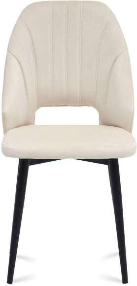 Стул Милан 2 черный муар / бежевый