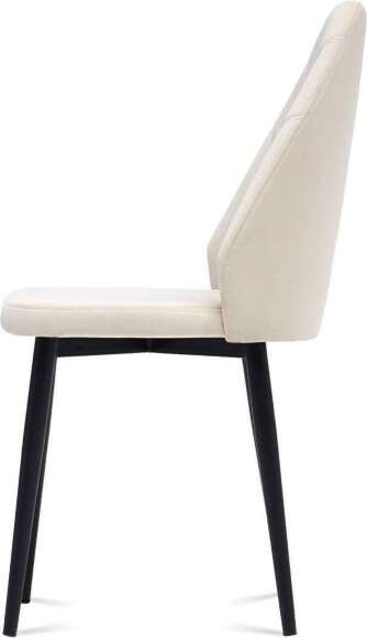 Стул Милан 2 черный муар / бежевый