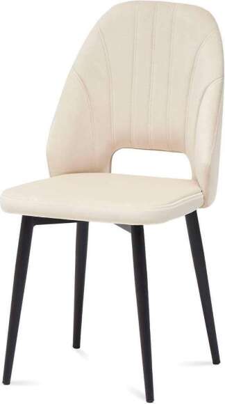 Стул Милан 2 черный муар / бежевый