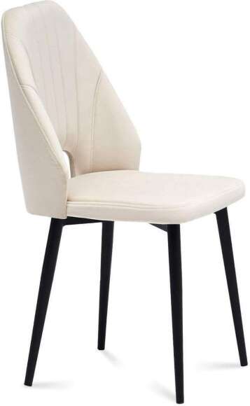 Стул Милан 2 черный муар / бежевый