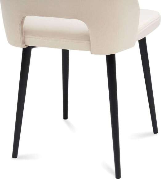 Стул Милан 2 черный муар / бежевый
