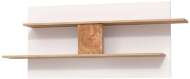 Полка навесная Дора 30.05-02 дуб сонома/белый глянец