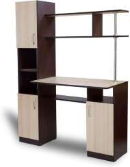 Стол компьютерный СК-7 венге/ясень шимо светлый
