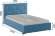 Кровать с ортопедическим основанием Манука (1,2м), Светло-голубой