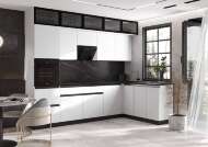 Кухня Техно-6 3,0х1,8м (Белый/Браш Вайт) Кухня Техно-6 3,0х1,8м (Белый/Браш Вайт)