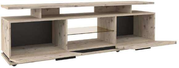 Тумба ТВ Nature 3 (Глазов) Гаскон пайн/Черный