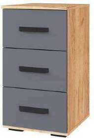 Тумба с ящиками Квартет-13, дуб крафт/графит Тумба с ящиками Квартет-13, дуб крафт/графит