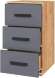 Тумба с ящиками Квартет-13, дуб крафт/графит Тумба с ящиками Квартет-13, дуб крафт/графит