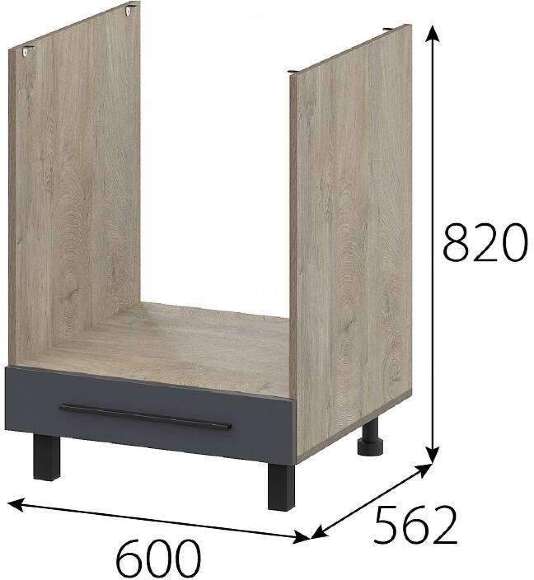 КГ Этна Стол под плиту 6Д1Я Софт Графит КГ Этна Стол под плиту 6Д1Я Софт Графит