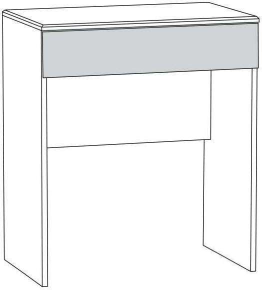 Стол туалетный Амели 12.48, Шелковый камень; Бетон Чикаго Стол туалетный Амели 12.48, Шелковый камень; Бетон Чикаго