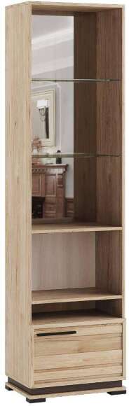 Шкаф-пенал со стеклом Модена МШ-3 Гикори Рокфорд