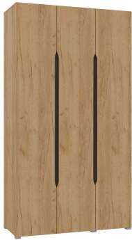 Шкаф трехстворчатый для одежды Вега, дуб золотой крафт