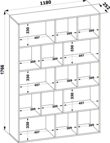 Стеллаж СТ-11 Белый