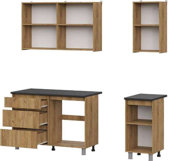 Готовая кухня Денвер 1.6 м, дуб золотой Готовая кухня Денвер 1.6 м, дуб золотой