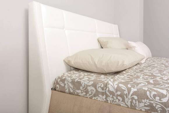 Кровать с подъемным механизмом Муссон 11.28 Н, Дуб эндгрейн, Марвел вайт