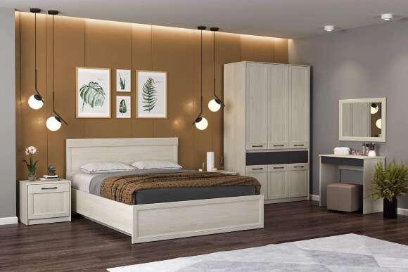 Тумба прикроватная Лиана 45.17, Ясень Анкор светлый