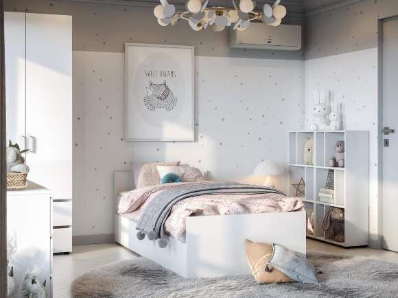 Детская Токио 2 / Белый текстурный