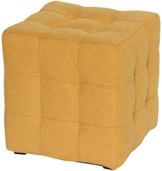 Пуф Лотос Желтый велюр