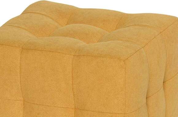 Пуф Лотос Желтый велюр