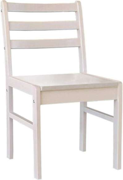 Стул с сиденьем массив белый