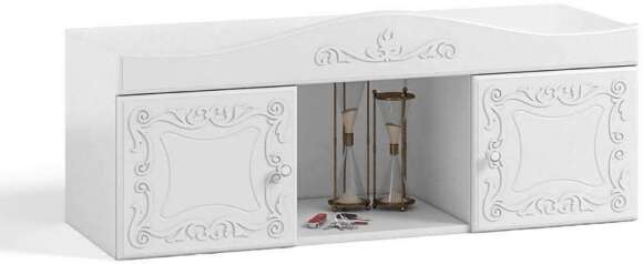 Полка навесная Италия ИТ-13 белое дерево Полка навесная Италия ИТ-13 белое дерево