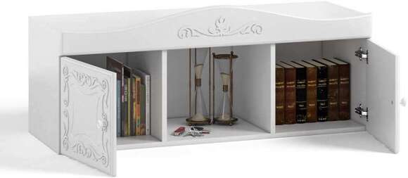 Полка навесная Италия ИТ-13 белое дерево Полка навесная Италия ИТ-13 белое дерево