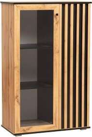 Шкаф комбинированный Либерти 51.03, Дуб Вотан, Черный Шкаф комбинированный Либерти 51.03, Дуб Вотан, Черный