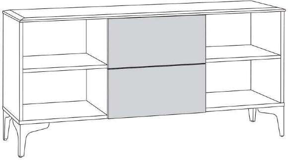 ТВ тумба Валенсия 16.45, Белая