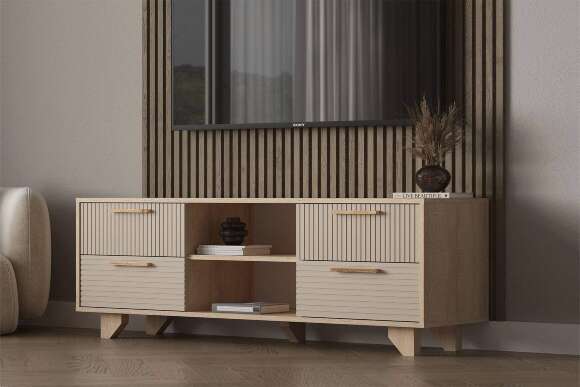 Ньёрд ТВ Тумба 1500.4 Дуб Сонома / Ива пепельная Ньёрд ТВ Тумба 1500.4 Дуб Сонома / Ива пепельная