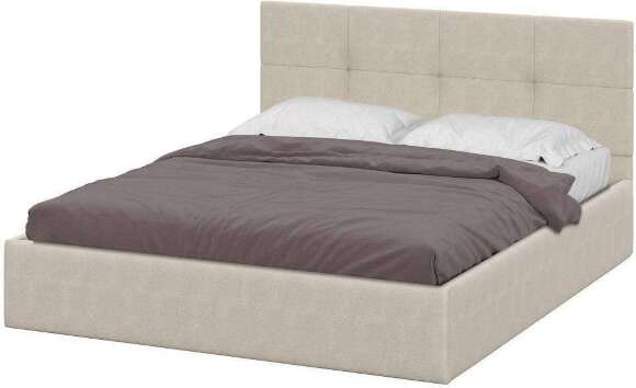 Кровать с основанием двойная №4 160х200, Бежевый