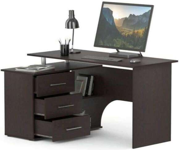 Компьютерный стол КСТ-09 левый / Венге