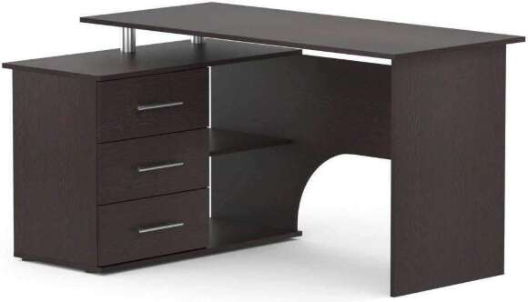 Компьютерный стол КСТ-09 левый / Венге