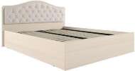 Кровать с ортопедическим основанием Дели 160х200, дуб молочный/карамель Кровать с ортопедическим основанием Дели 160х200, дуб молочный/карамель