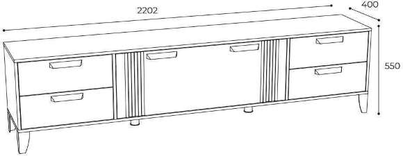Тумба ТВ Парус-12, белый/дуб канадский Тумба ТВ Парус-12, белый/дуб канадский