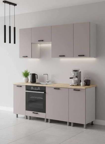 МК Аленушка 2м Лаванда Кашемир,скоба черный,сонома