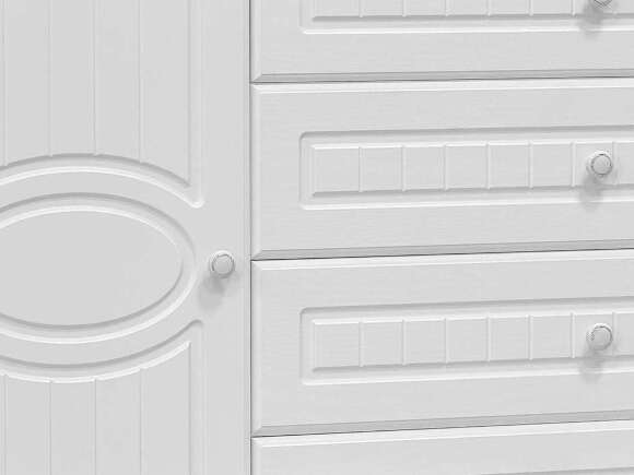 Детская Монако-6 мягкая спинка белое дерево Детская Монако-6 мягкая спинка белое дерево