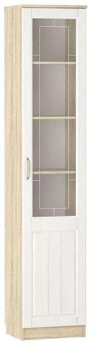 НМ 040.43 РС Витрина ПР Оливия Дуб Сонома/белое дерево НМ 040.43 РС Витрина ПР Оливия Дуб Сонома/белое дерево