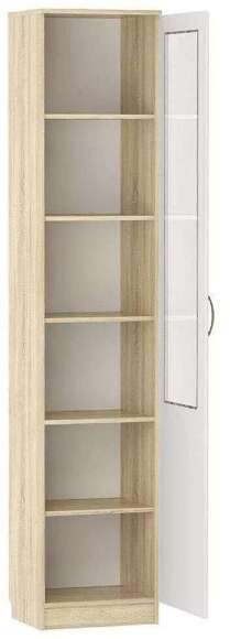 НМ 040.43 РС Витрина ПР Оливия Дуб Сонома/белое дерево